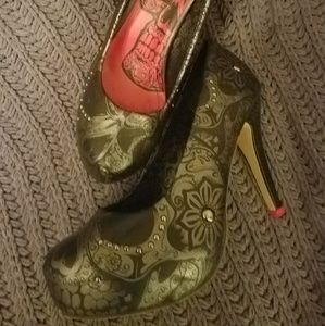 Iron Fist Skull Heels